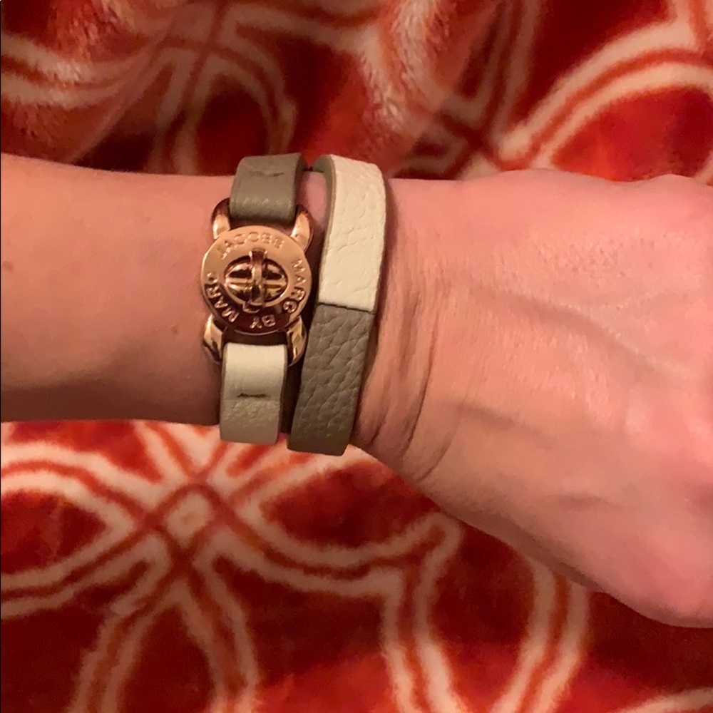 Marc Jacobs double wrap bracelet rose gold